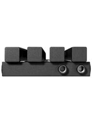 Дизайн-радиатор STOUT Tube Quadro 4 секц. ниж.прав.подкл. QV40-1750-4 R RAL1T103S9005черн.мат.муар — изображение 3