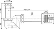 Сифон для биде RAVAK DN 40 белый X01560