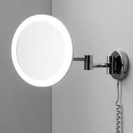 Зеркало для ванной косметическое WasserKRAFT K-1004 настенное, с LED-подсветкой