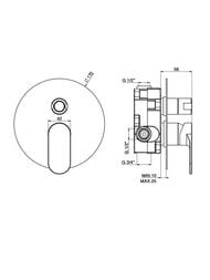 ��������� GATTONI H20mix7000 70033/70CO.CH ��� ����, ������������, ����