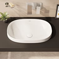 Раковина накладная Vitra Frame 560х390 встраиваемая,антибактериальное покрытие,белый 5652B403-0016