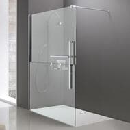 Душевая стенка HUPPE Duplo Pure Walk-In 1100х2000 левая, проф.хром/прозрачное Anti-P DT0001.C91.322