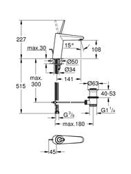 ��������� Grohe EuroDisc Joystick 23427000 ��� �����������, M-Size, ������ ������, ����