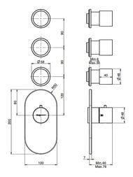 ��������� ��� ���� FIMA Carlo Frattini Fimatherm  ������������, 3 ���������, ������ ����. F3253X3SN