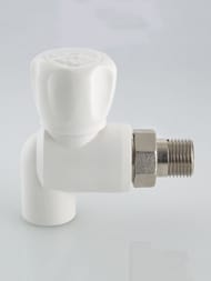 Кран шаровый с американкой, 25х3/4"Н, угловой, для полипропиленовых труб