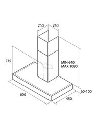 ������� JETAIR Pola P 60 INX (600�450) 700 �3/�, 140 ��, ����. ����� 55916908A