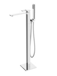 Смеситель для ванны/душа BelBagno LUCE LUC-FMT-CRM напольный, хром — миниатюра 1
