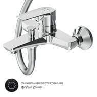 Душевая система AM.PM Gem F40890A14 смеситель для ванны/душа, верхний душ 220мм, ручной душ 110мм