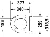������� ��� ������� DURAVIT DuraStyle Basic � �������������� ���������, �����: ����.����� 0021390000