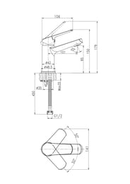 ��������� ��� �������� Cersanit FLAVIS 63034 ������������, ����