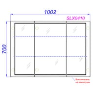 ���������� ���� Aqwella Simplex B10 (1002x155x700) � ����������, ����� SLX0410