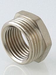 Футорка VALTEC  3/4"Н х 1/2"В латунь никелированная, VTr.581.N.0504