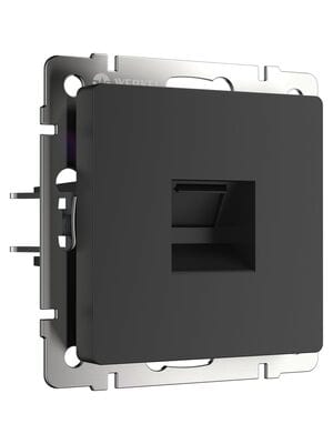 Розетка Werkel Ethernet RJ-45 (черный матовый) W1181008
