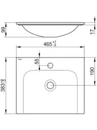 �������� Keuco Plan 465�383 ���������, 1 ��������� ��� ���������, ����� 32930314601