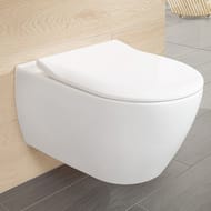 Унитаз подвесной Villeroy & Boch Subway 2.0 5614 R2 R1 (370х560) без ободка, с сиденьем микролифт