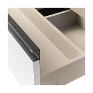 Тумба под раковину Roca Domi 60 (585x453x515) 2 ящика, белый глянец A857458806
