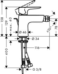  Hansgrohe Talis E 71720000      , , 