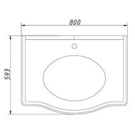 ���������� Caprigo Cosmo Bianco ��� ����� Caprigo ����� 80 �� ���������� ����� 20 ��