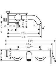  Hansgrohe Tecturis S  /, , ,   73422140