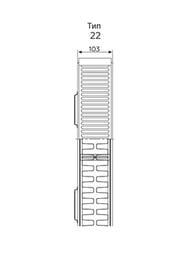 Радиатор стальной ROMMER Compact Тип 22 (500х1300х102) боковое подключение RRS-2010-225130 — изображение 8