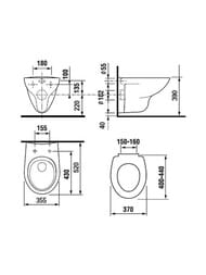 ������ ��������� ROCA MATEO (355x350x520) ����� 346200000 ��� �������