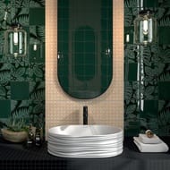 Раковина KERAMA MARAZZI AMAREMARE Artbasin Sabbia накладная, 500х366х180, белая мат. SA.wb.50\WHT.M