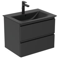 Умывальник Ideal Standard Lux CONNECT AIR 640х460х165 отвер под смеситель/перелив,мат.черный E0289V3