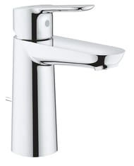 Смеситель Grohe BauEdge 23758000 для умывальника однорычажный, M-Size,сливной гарнитур, хром