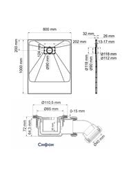 ������� ������ WasserKRAFT Main 1000�800�26 �������������, �����, ��������, ����� ������� 41T17