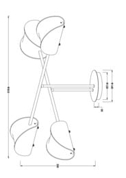 ������ Freya Mallow (������) FR5228PL-04W, IP20,�����