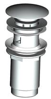 Выпуск для умывальника Alcaplast A392 CLICK-CLACK 1 1/4  цельнометалл., с большой заглушкой, хром