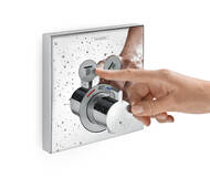 Смеситель Hansgrohe ShowerSelect 15763000 термостат, 2 запорных вентиля, наружная часть, хром