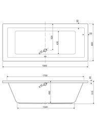 ����� ��������� CEZARES PLANE-190-80-49-W37 1900x800x490 �������������, ����: �����