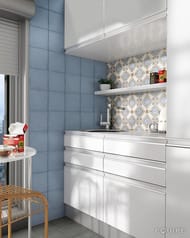 Керамогранитная плитка EQUIPE ART NOUVEAU Sky Blue (200х200) голубая, 24389 (кв.м.)