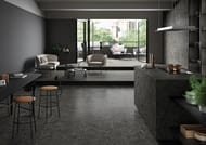 Керамогранитная плитка ITALON Room Stone Black (600х600) патинированная, 610015000420 (кв.м.)