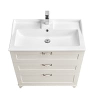 Тумба под раковину AQUATON Леон 65 Н 1A194601LBPS0 650x447x734 напольная, 3 ящика, дуб белый
