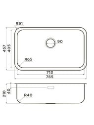  Omoikiri OMI 76-U/I IN (765457210)  ,   4993500