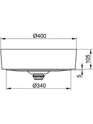 �������� ��������� Keuco Stageline 400�400�105 �������,��� �������. ��� ���������,������ 32880570400