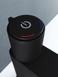 Смеситель Iddis SLIDE Push Control с кнопочным управлением, черный SLIBLBTi01