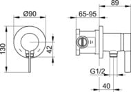 ��������� Keuco IXMO Solo ������������, ��� ����, �������������, � �����. ������, ���� 59552 019521