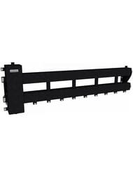 Балансировочный коллектор Gidruss BM-150-5D до 150 кВт, 1 1/2", 4 контура, бок.контур, черный муар — изображение 2