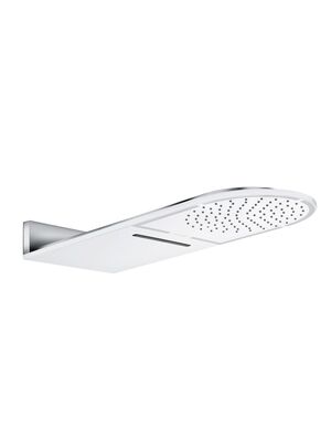 Верхний душ KLUDI A-QA DN15 250мм, 2 режима, настенный монтаж, белый/хром 6488091-00