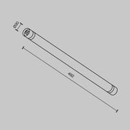 ����������� ��� ��������� ������� Maytoni Shelf (����) CA011-L500-B 492��, IP20, ������