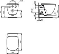 Инсталляция Ideal Standard ProSys + Унитаз TESI Rimless + сиденье микролифт T355101PT15
