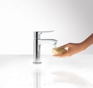 Смеситель Hansgrohe Metris 31088000 для умывальника с фиксированным изливом, донным клапаном, хром