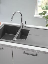 Смеситель для кухни Grohe Eurosmart Cosmopolitan выдвижной излив 188 мм,однозахватный,хром 31481001 — изображение 3