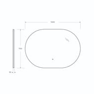 ������� ��������� Cezares Vague 1000x700x30 ���������, ������ �������� CZR-SPC-VAGUE-1000-700-MOV