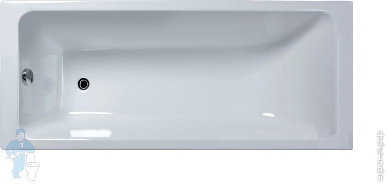 Ванна чугунная эмалированная Универсал Оптима 1500х700 (объем 139 л) с ...