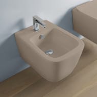 Биде подвесное ArtCeram А16 360х525х290 перелив, отверстие под смеситель, marrone matera ASB001 41 00