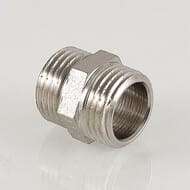 Ниппель VALTEC  1/2" латунь никелированная VTr.582.N.0004